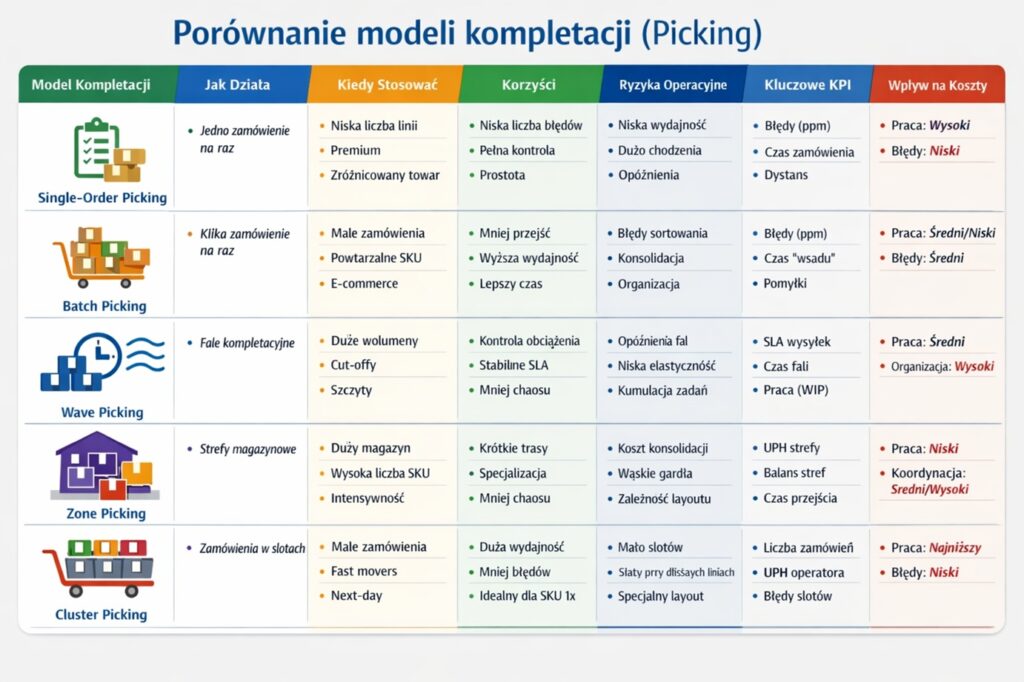 modele kompletacyjne wydań