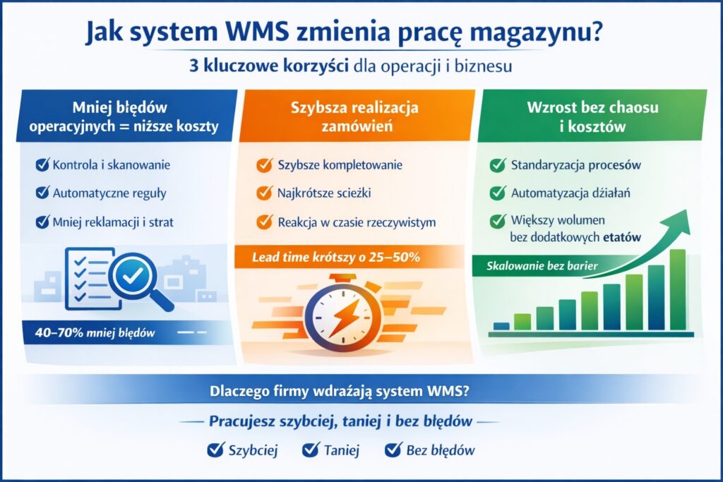 korzyści systemu WMS